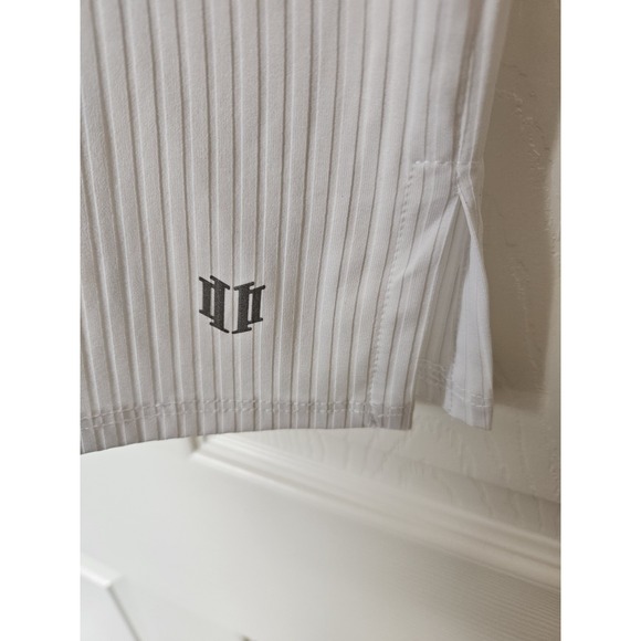 NWT ELEVEN By Venus Williams Love to Love Rib Tee "White", Size Medium, MSRP $58 - Picture 3 of 7